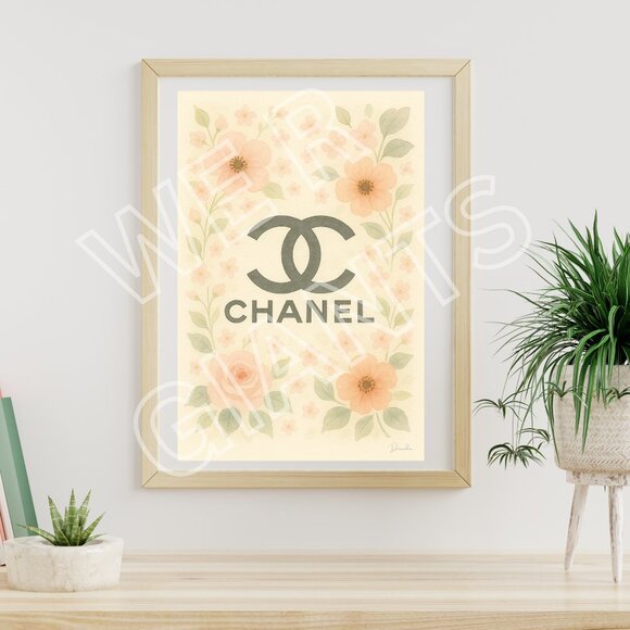 Luxury Floral Chanel 24x36 Art Print